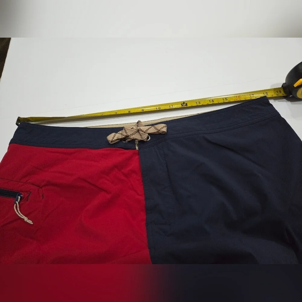 Patagonia Red and Navy Board Shorts Sz.36